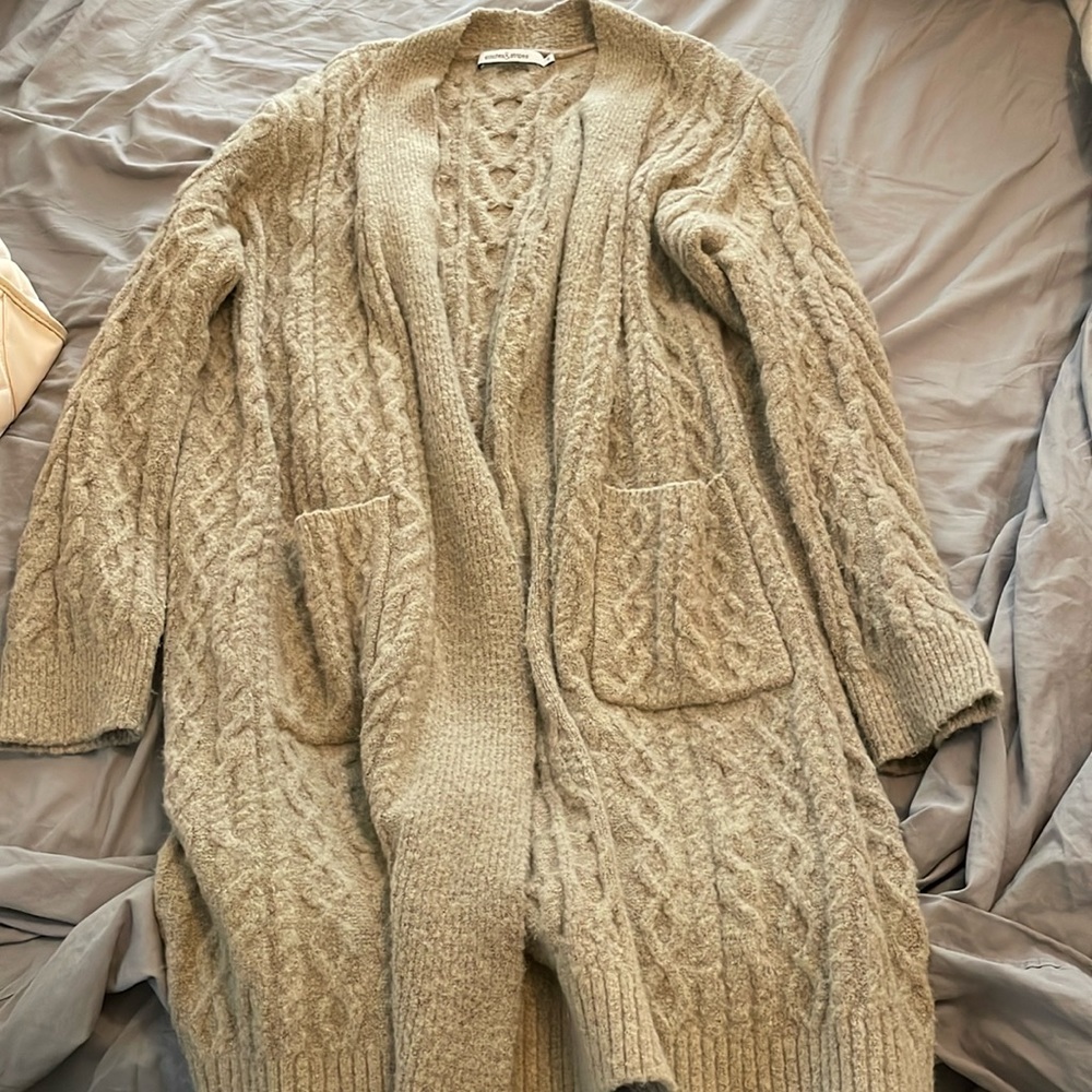 Tan knit Cardigan